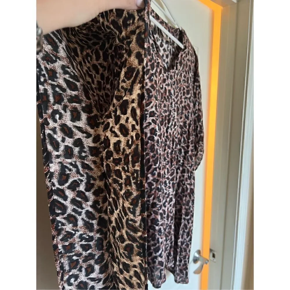Leopard Print Caftan / Cover Up - One Size - Picture 4 of 4